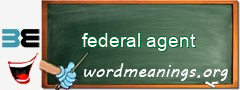 WordMeaning blackboard for federal agent